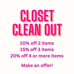 Closet clean out!! Make an offer or bundle for discount!